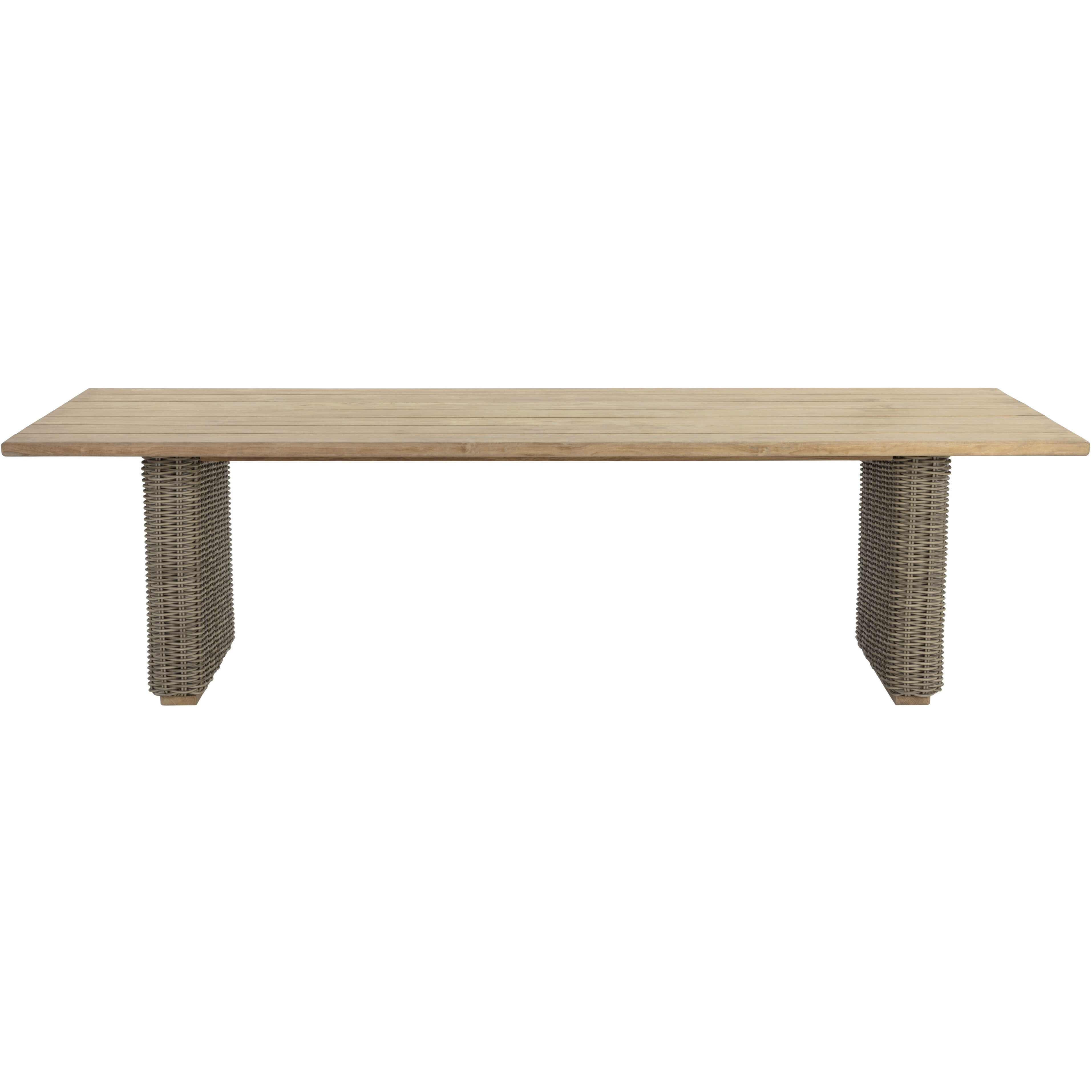 Riviera 108 X 40 inch Natural / Taupe Outdoor Dining Table